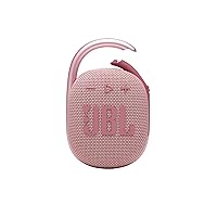 Clip 4 - Portable Mini Bluetooth Speaker, big audio and punchy bass, integrated carabiner, IP67 waterproof and dustproof, 10 hours of playtime, speaker for home, outdoor and travel (Pink)