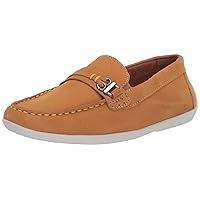Driver Club USA Unisex-Child Boys/Girls Leather Fashion Luxury Driving Loafer with Rope Anchor Detail