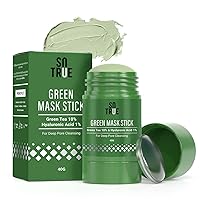 Green Tea Cleansing Mask Stick For Face | For Blackheads, Oil Control & Anti-Acne | Purifying Solid Clay Detox Mud Mask| Made in India