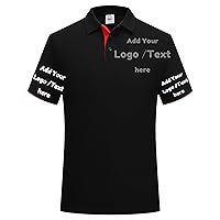 Custom Polo Shirt|Design Your Own Golf Shirts|Heat Transfer,Embroidered Logo Text or Photo