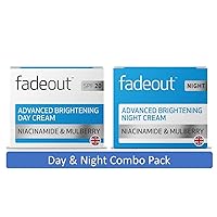 Advanced Brightening Duo of Day Cream 50ml with SPF 20 & Night Cream 50ml with Active Natural Ingredients, Clinically Proven, Boost Skin Hydration and Radiance Overnight-Pack of 2