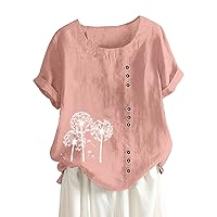 Blouses for Women Dressy Casual Plus Womens Shirts Plus Size Dolman Short Sleeve Tops for Women Womens Crewneck Shirts