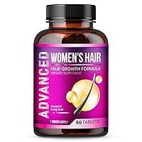 Hair Growth Vitamins for Women - Hair Vitamins for Thinning Hair for Women .Regrow & Regrowth Hair Supplement with Dht Blocker,Biotin & Saw Palmetto for Women.Volumize,Thicker,Longer Hair.