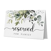 10 Rustic leaf Reserved Sign - Reserved Table Sign -Table Tent Wedding Sign- Guest Reservation Table Seat Sign for Weddings, Receptions, Parties,Restaurants, Dinner Parties, and Banquets.