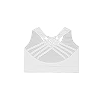 Kurve Girl’s Sleeveless Tank Top, Seamless Stretchy Crop Racerback Undershirt Bra UV Protective Fabric UPF 50+ Made in USA