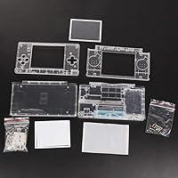 JMXLDS New Full Housing Case Cover Shell with Buttons Replacement Parts For Nintendo DS Lite NDSL Game Console-Crystal Clear