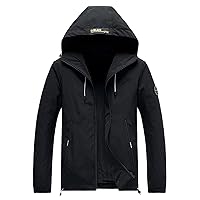 Men's Waterproof Ski Jacket Warm Winter Snow Coat Hooded Raincoat Hooded Softshell Windbreaker