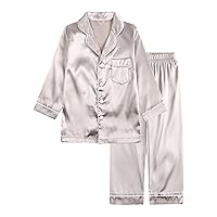 Little Girls Fuzzy Robe Little Baby Girls Boys Pajamas Set Satin Silk Kids Short Sleeves Sleepwear 2 Girls 4t Outfits