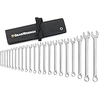 GEARWRENCH 22 Pc. 12 Pt. Combination Wrench Set, Long Pattern, Metric - 81916