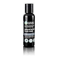 Organic Herbal Body Wash by Herbal Choice Mari (Unscented, 2 Fl Oz Bottle) - No Toxic Synthetic Chemicals - TSA-Approved Travel Size