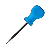 CHANNELLOCK SAW3H 3-inch Professional Scratch Awl Pick, Precision Machined Non-Magnetic, Made in USA, Molded Tri-Lobe Grip