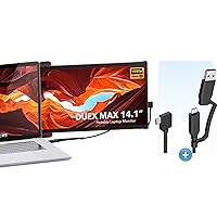 Duex Max Portable Monitor with 2-in-1 USB Cable, New Mobile Pixels 14.1