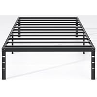 Metal Bed Frame-Simple and Atmospheric Metal Platform Bed Frame, Storage Space Under The Bed Heavy Duty Frame Bed, Sturdy Twin Size Bed Frame, 18 Inch, Twin