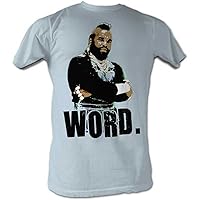 Mr. T Men's Word Slim Fit T-Shirt Light