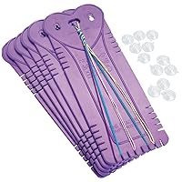 Beadery Friendship Bracelet Braiding Boards, Purple, Small