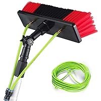 Window Cleaning Brush, Telescopic Brush, Solar Power Generation, Solar Panel Cleaning, Cleaning Set, Extending Pole Cleaning, 19.7 inches (50 cm), Water Brush, 36.7 ft (12 m), 19.7 ft (50 cm) Water Brush, 9 M