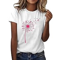 Cancer Shirts Women Breast Cancer Shirt Funny Butterfly Ribbon Graphic Tee Cancer Awareness Shirt Spread The Hope Tee
