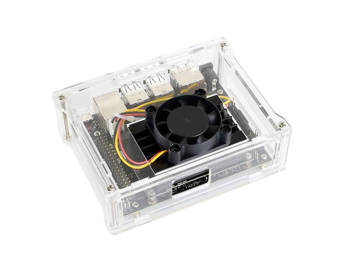 Waveshare Acrylic Case (Type A) and Dedicated Cooling Fan for The Jetson Nano Developer Kit