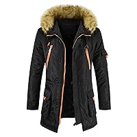 Winter Coats For Men,Men's Warm Coats Jacket Windproof Snowboard Mountain Hooded Big & Tall Outerwear Hooded Parka
