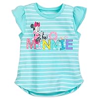 Disney Minnie Mouse and Figaro Fashion T-Shirt for Girls Blue