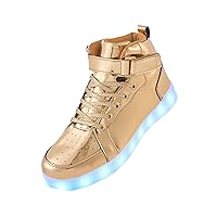 Led Light Up Shoes High Top Sneakers for Women Men Hip-Hop Dancing Shoes for Halloween Christmas Party with USB Charging
