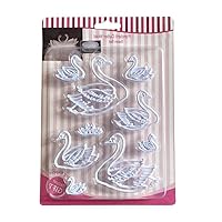 9 Pieces DIY Cookie Stamps Fondant Moulds Cookie Stamps Shaped Fondant Stamps Kitchen Accessories Plastic Material
