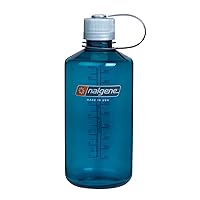 Nalgene Tritan Narrow Mouth BPA-Free Water Bottle, Trout Green, 32 oz