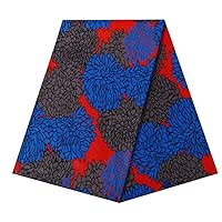 African Fabric 100% Cotton Kente Cloth 6 Yards African Ankara Print Wax Fabric