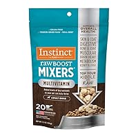 Raw Boost Mixers Freeze Dried Raw Dog Food Topper, Grain Free Dog Food Topper with Functional Ingredients 5.5 Ounce (Pack of 1)