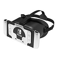 Upgraded VR Headset for Nintendo Switch & Switch OLED Model, Switch Virtual Reality Glasses with Adjustable HD Lenses and Comfortable Head Strap, Labo VR Kit 3D Goggles for Switch Accessories
