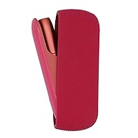 Upshell Cover Compatible with IQOS 3 Duo in Fuchsia Silicone with 10 Cleaning Sticks and E-Book, Electronic Cigarette Holder Case, Handy Accessories for Electronic Cigarettes