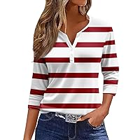 Womens Clothes Trendy Spring 2024 Womens Tops Casual Spring Clothes for Women Women's Summer Blouses Summer Tops for Women Spring Teacher Shirt Spring Tees for Women 2024 Red S
