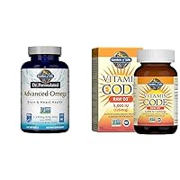 Garden of Life Dr. Formulated Advanced Omega Fish Oil & Vitamin D, Vitamin Code Raw D3, Vitamin D 5,000 IU