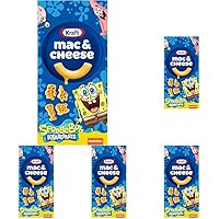 Kraft Mac & Cheese Macaroni and Cheese Dinner SpongeBob SquarePants, 5.5 oz Box (Pack of 5)