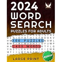 Word Search Puzzle Book for Adults: 100 Large Print Themed Puzzles with 2400 Words Word Search Puzzle Book for Adults: 100 Large Print Themed Puzzles with 2400 Words Paperback