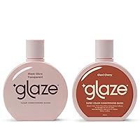 Glaze Sheer Glow Transparent Clear Conditioning & Super Color Conditioning Gloss, Glace Cherry 6.4flo.oz (2-3 Hair Treatments) Award Winning Hair Gloss Treatment & Semi Permanent Hair Dye.