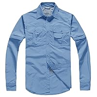 Men's Military Clothing,Lightweight Army Shirt,Quick Dry Tactical Shirt,Summer Removable Long Sleeve Work Hunt Shirts
