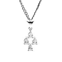 925 Sterling Silver White cz Gemstone Designer Pendant With Chain 925 Stamp Jewelry | Gifts For Women And Girls