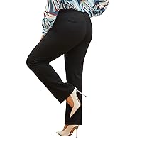 Plus Size Women's Straight-Leg Dress Pants - Slacks for Business Casual,Work Clothes for Office