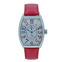Gallucci Ladies Casual Automatic Wrist Watch with Retrograde Second Hands and Barrel Shape Case