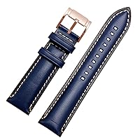 for Fossil BQ2363/2453 ME3099 3052 3054 FS5380/5453 FS4735 FS4812 Cowhide Strap Vintage Genuine Leather Watchband 20 22mm (Color : 10mm Gold Clasp, Size : 22mm)