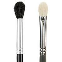 Tapered Blending Eyeshadow Brush + Blending Eyeshadow Brush – Beauty Junkees Soft Synthetic Bristles for Applying, Blending, Buffing, Sculpting Powder, Liquid, Cream, Minerals, Cruelty Free
