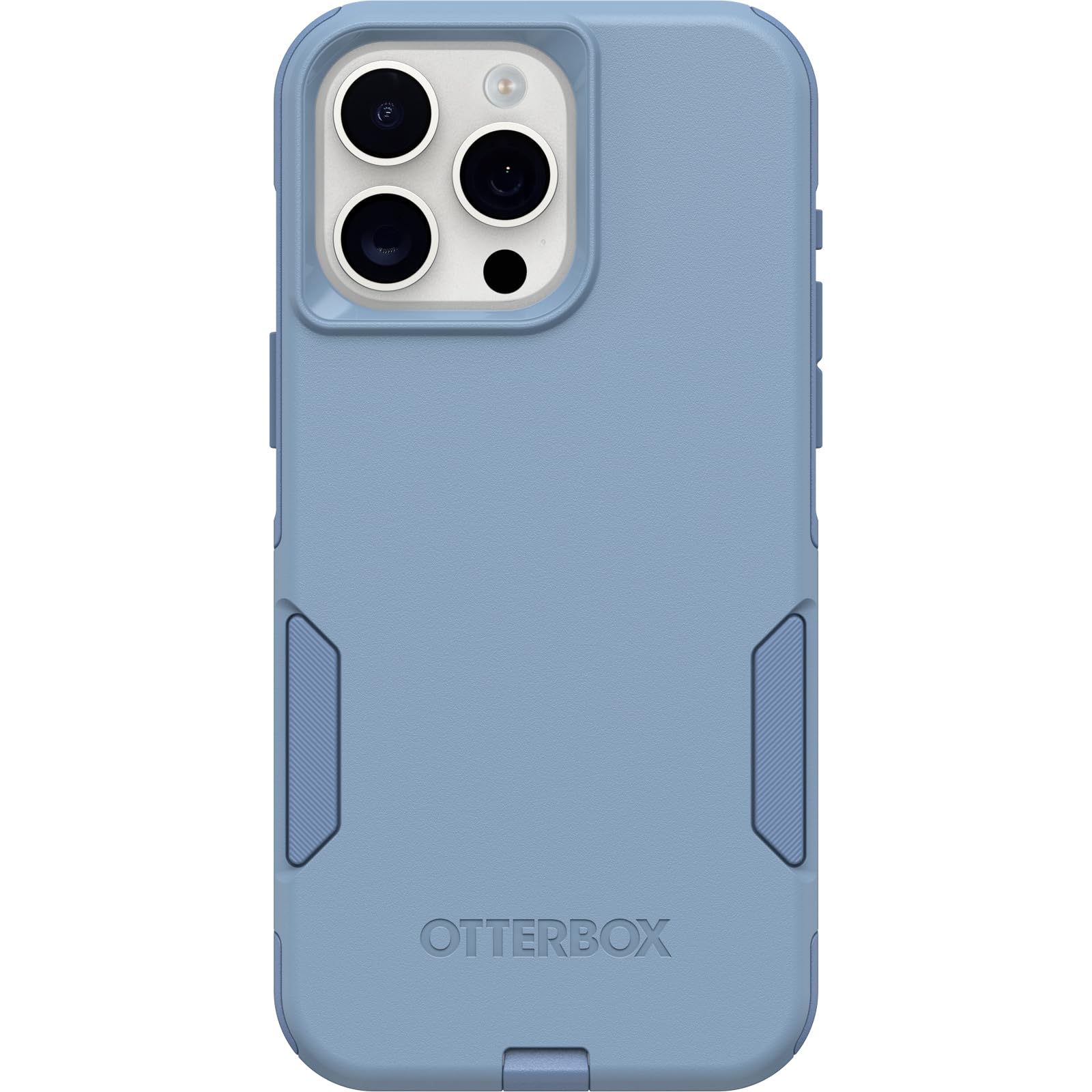 OtterBox iPhone 15 Pro MAX (Only) Commuter Series Case - CRISP DENIM (Blue), slim & tough, pocket-friendly, with port protection