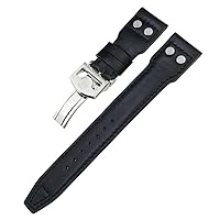 Thick Real Leather Calfskin Watchband 20mm 21mm 22mm For IWC Big PILOT Spitfire TOP GUN IW5009 IW3777 Rivets Cowhide Watch Strap Tool