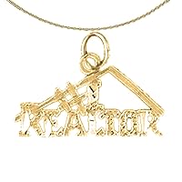 14K Yellow Gold #1 Realtor Pendant with 18