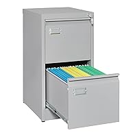 SISESOL 2 Drawer Vertical File Cabinet with Lock, Stainless Steel Filing Cabinet, Metal Filing Cabinet for Home Office Organizer Storage Cabinet Letter Size/A4/Legal File