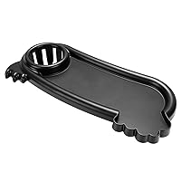 Accmor Stroller Tray, Universal Stroller Snack Tray, Stroller Cup Holder Stroller Tray for Snacks On The Go, Stroller Snack Tray Bottle Holder Stroller Accessory