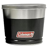 Coleman Outdoor Citronella Candle, Decorative Tin Candle for Patio, Backyard, Outdoor, Camping Candle, Black Tin Candle with Cover, Up to 25 Hours Burn time, 11oz