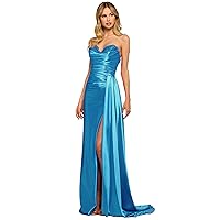 Spandex Prom Dresses Sleeveless Lace Applique Long Homecoming Dresses Off Shoulder High Split Cocktail Dresses