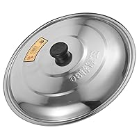 BESTOYARD Stainless Steel Pot Lid Home Accessory Replacement Glass Lids Pan Lids Universal 13 Inch Pot Lid Visible Pot Cover Oven Dish with Lid Multi-function Pan Cover Mini Bracket Plastic